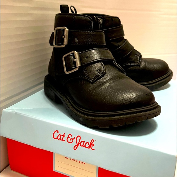 Cat & Jack Toddler Moto Boots - Picture 2 of 3